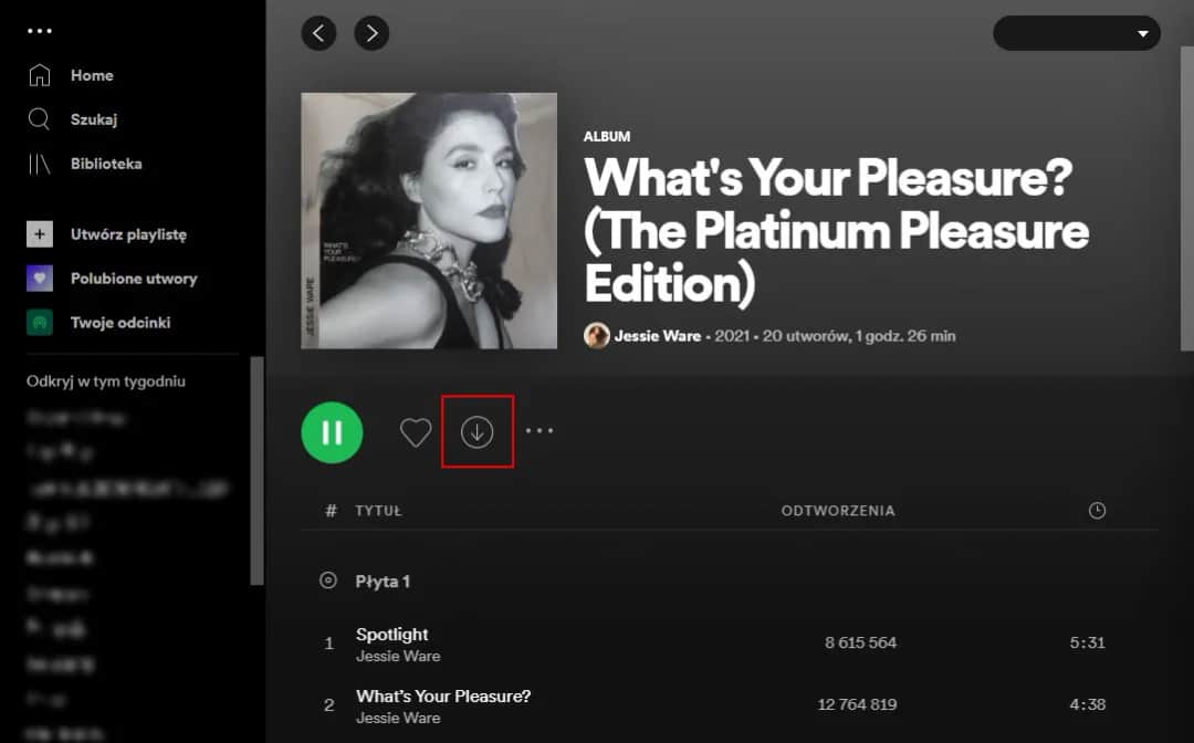 Jak pobrać muzykę ze Spotify na telefon i słuchać jej bez internetu