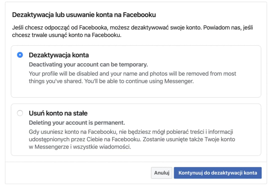 Jak trwale usunąć konto Facebook i uniknąć utraty danych – prosty poradnik